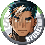 "Ryusei" character can badge