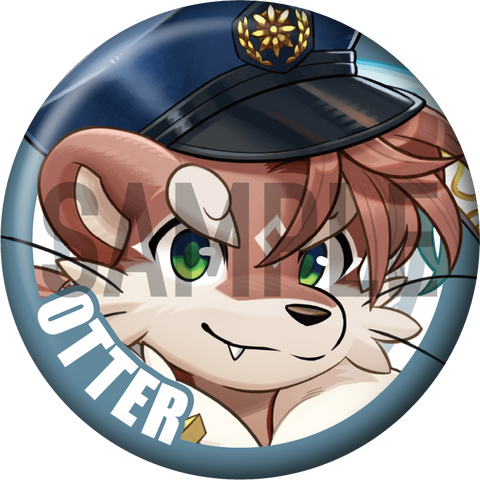 "Otter" Character Can Badge
