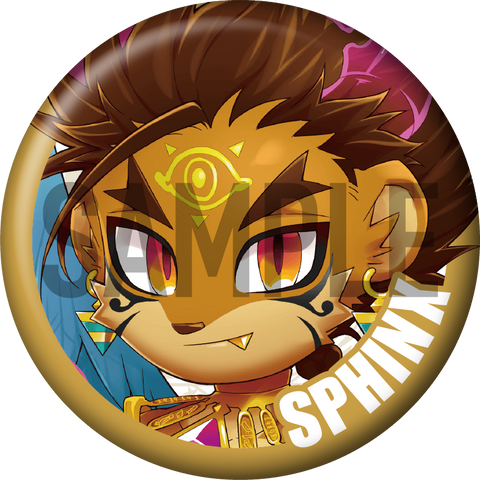 "Sphinx" Character Can Badge