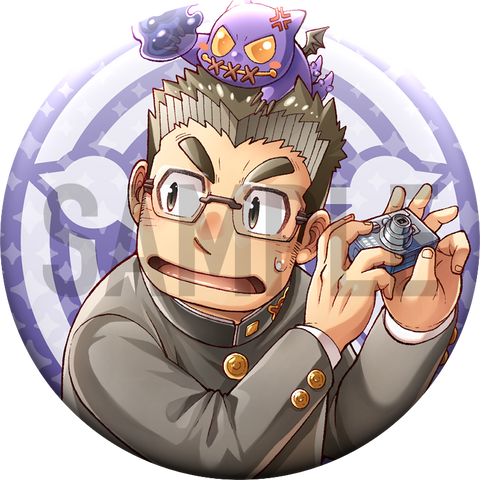 도쿄 방과후 소환수 「카미야도 학원 총출동!」 캔 배지 – 시로우