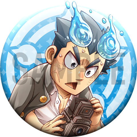 도쿄 방과후 소환수 「카미야도 학원 총출동!」 캔 배지 – 토우지