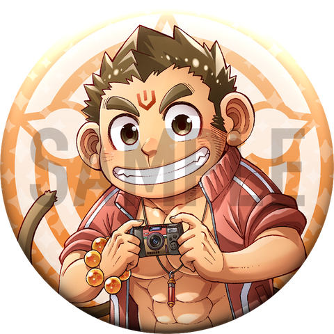 도쿄 방과후 소환수 「카미야도 학원 총출동!」 캔 배지 – 하누만