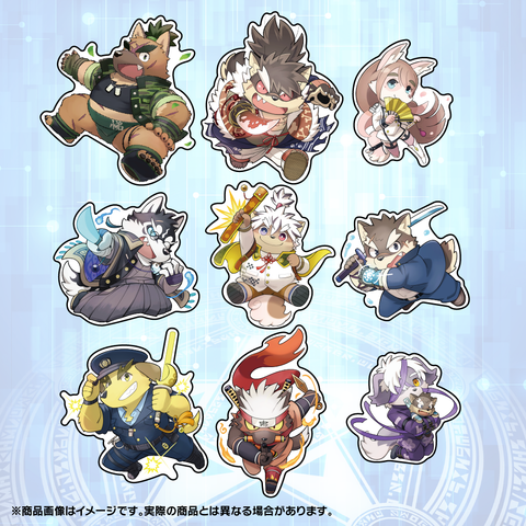 Tokyo After School Summoners "All the Eight Dogs Warriors! Sticker Set