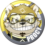 "Procy" Character Can Badge
