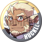 "Huckle (Sidekick)" Character Can Badge