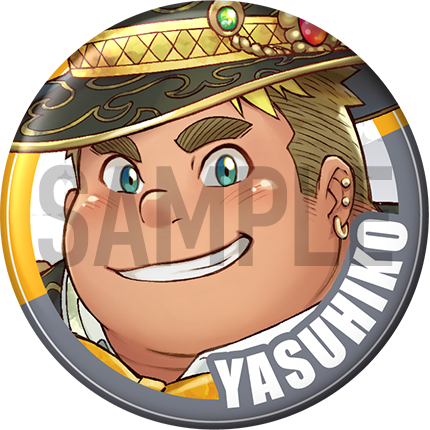 "Yasuhiko" Character Can Badge