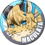 "Maculata" Character Can Badge