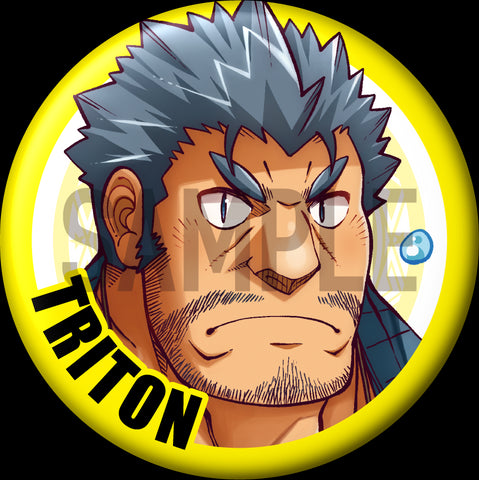 "Triton" Character Can Badge