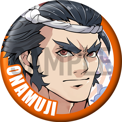 "Onamuji" Character Can Badge