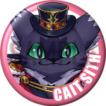 "Cait-sith" Character Can Badge