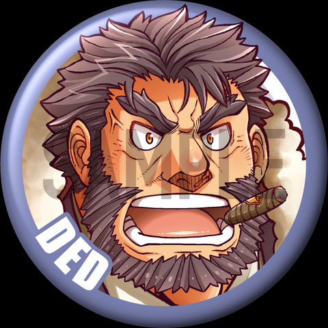"Ded (Type B)" Character Can Badge