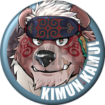 "Kimun-Kamui" Character Can Badge