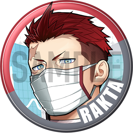 "Rakta" Character Can Badge