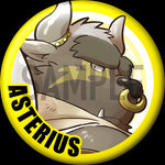 "Asterius" Character Can Badge
