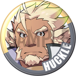 "Huckle (Hero)" Character Can Badge