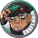 "Shaft" Character Can Badge