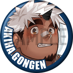 "Akiha Gongen" Character Can Badge