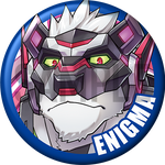 "Enigma" Character Can Badge
