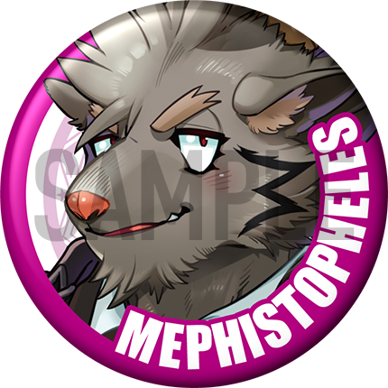 "Mephistopheles" Character Can Badge