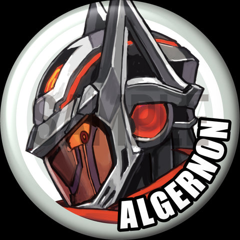 "Algernon" Character Can Badge