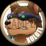 "Xolotl" Character Can Badge