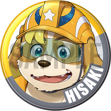 "Hisaki" Character Can Badge