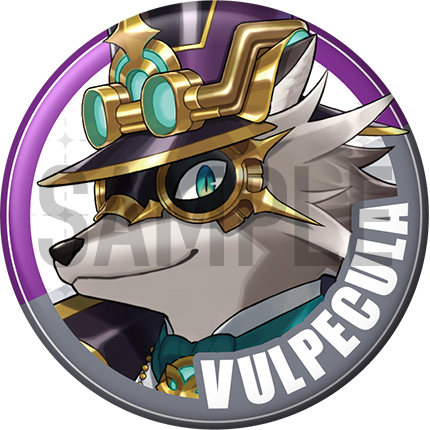 "Vulpecula" Character Can Badge