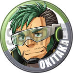 "Okitaka" Character Can Badge