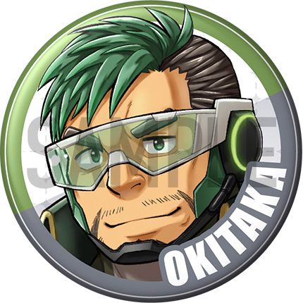 "Okitaka" Character Can Badge